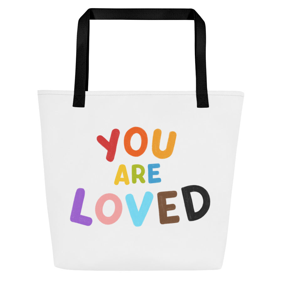 You Are Loved Large Tote Bag